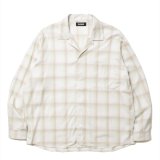 ROTTWEILER/R9 OMBRE SHIRT（BEIGE）［オンブレチェックシャツ-25春夏］