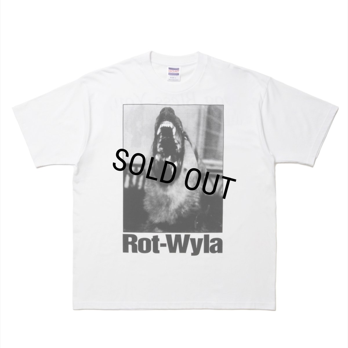 画像1: ROTTWEILER/DOG PHOTO TEE（WHITE）［プリントT-25春夏］ (1)