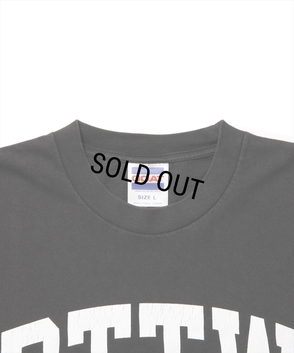 画像3: ROTTWEILER/RTTW PIGMENT TEE（CHARCOAL）［ピグメント染めプリントT-25春夏］ (3)