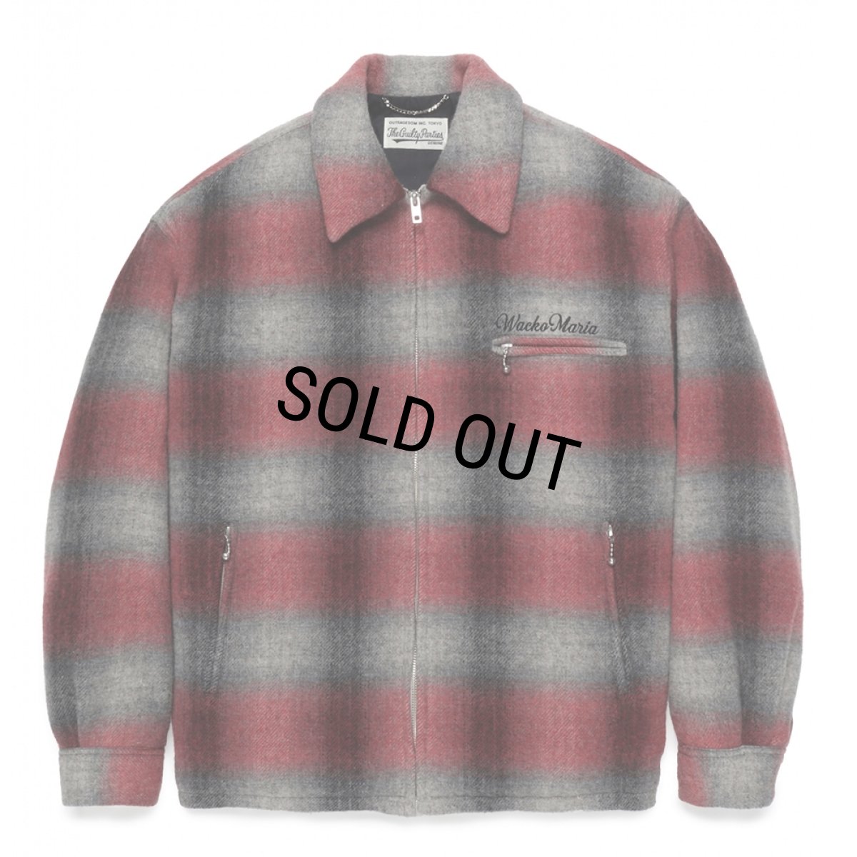 画像1: WACKO MARIA/WOOL CHECK 50'S JACKET（RED）［ウールチェック50'S JKT-24秋冬］ (1)