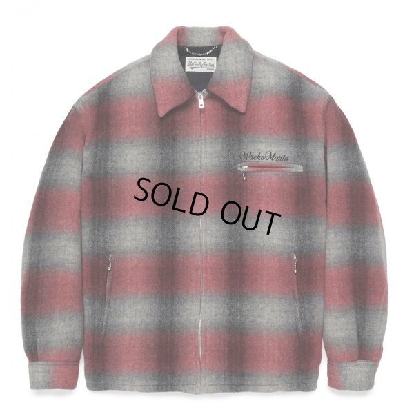 画像1: WACKO MARIA/WOOL CHECK 50'S JACKET（RED）［ウールチェック50'S JKT-24秋冬］