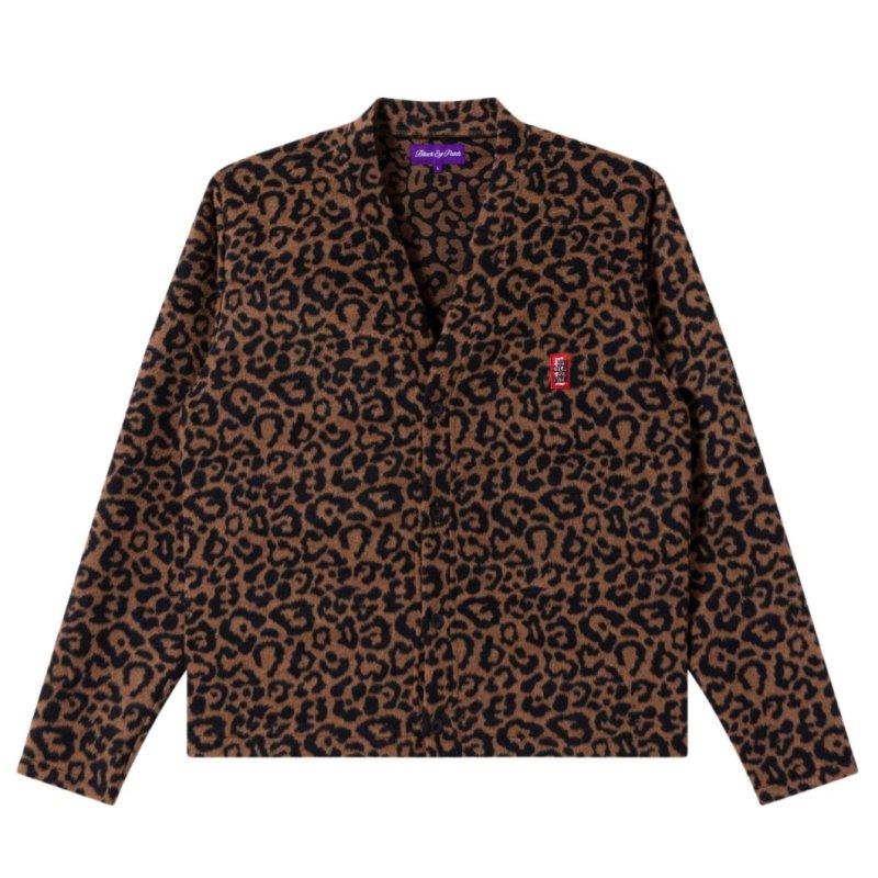 画像1: BlackEyePatch/SMALL HWC LEOPARD CARDIGAN(MULTI)
