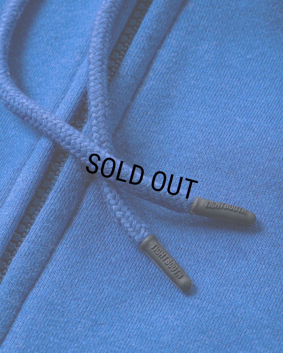 画像6: 【30%OFF】TIGHTBOOTH/LOGO ZIP HOODED SWEAT SHIRT（Blue）［ジップアップフーディー-24秋冬］ (6)