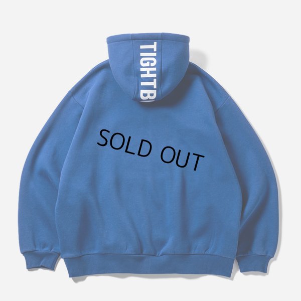 画像2: 【30%OFF】TIGHTBOOTH/LOGO ZIP HOODED SWEAT SHIRT（Blue）［ジップアップフーディー-24秋冬］