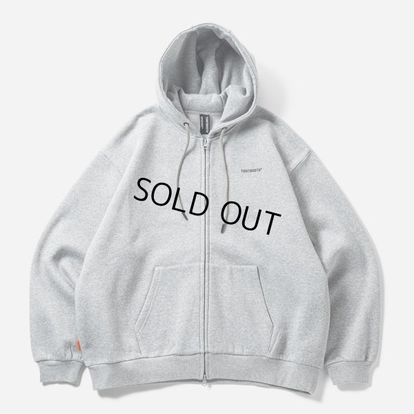画像1: 【30%OFF】TIGHTBOOTH/LOGO ZIP HOODED SWEAT SHIRT（Grey）［ジップアップフーディー-24秋冬］