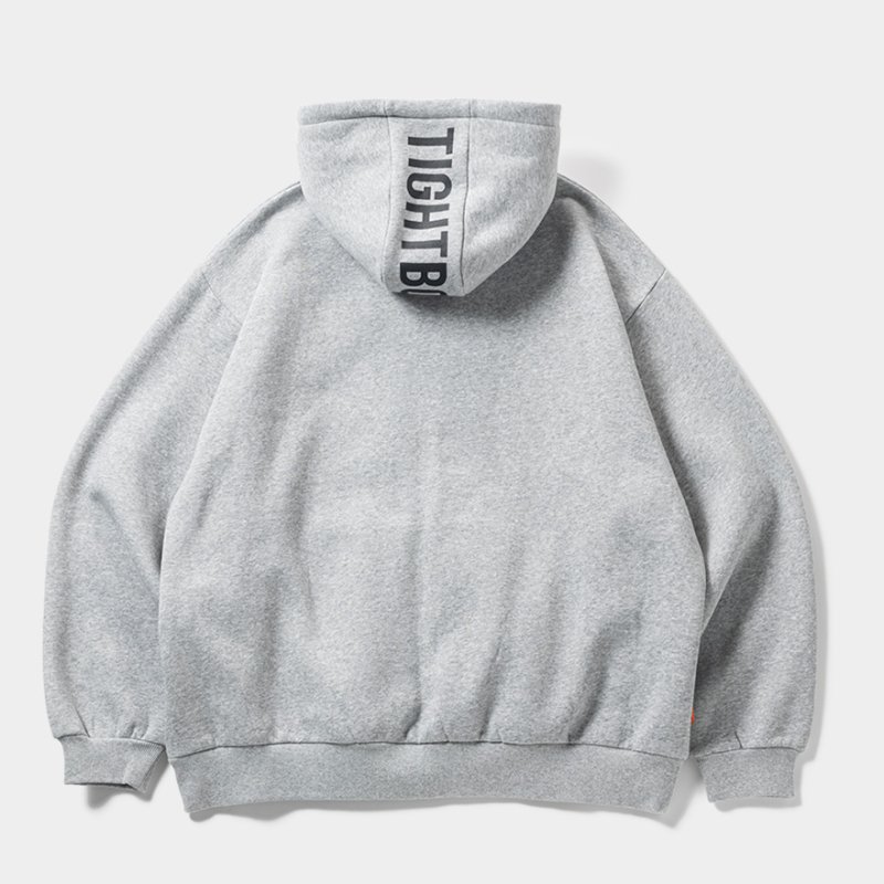 画像2: 【30%OFF】TIGHTBOOTH/LOGO ZIP HOODED SWEAT SHIRT（Grey）［ジップアップフーディー-24秋冬］