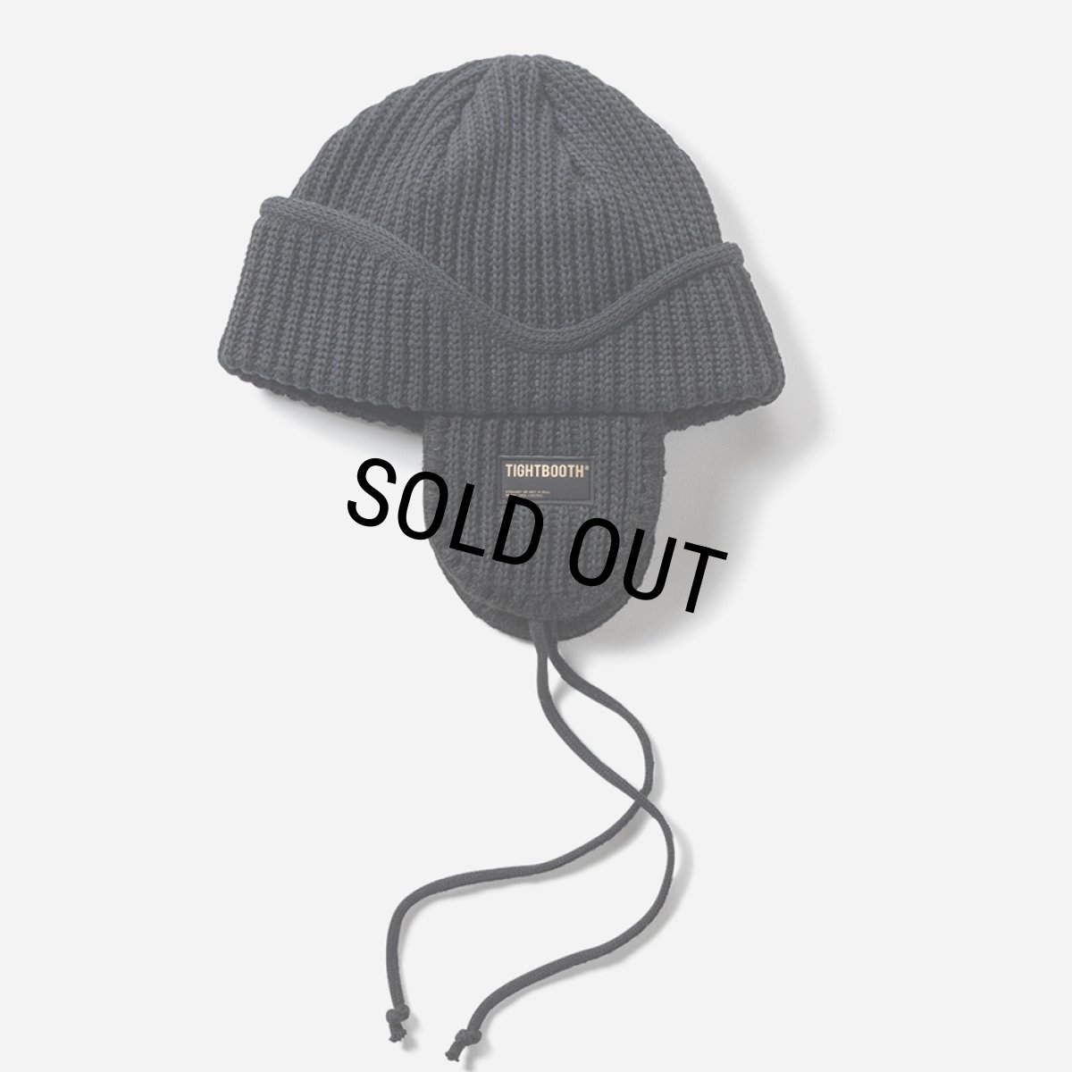 画像1: TIGHTBOOTH/FLIGHT BEANIE（Black）［フライトビーニー-24秋冬］ (1)