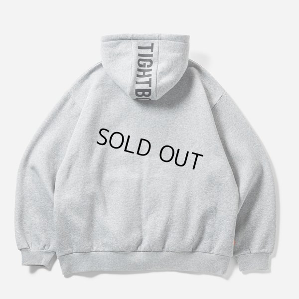 画像2: 【30%OFF】TIGHTBOOTH/LOGO ZIP HOODED SWEAT SHIRT（Grey）［ジップアップフーディー-24秋冬］
