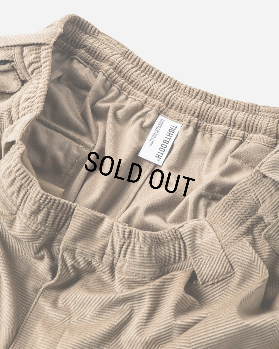 画像4: TIGHTBOOTH/GEOMETRIC CORD SNOW PANTS（Light Brown）［ジオメトリックコーデュロイスノーパンツ-24秋冬］ (4)
