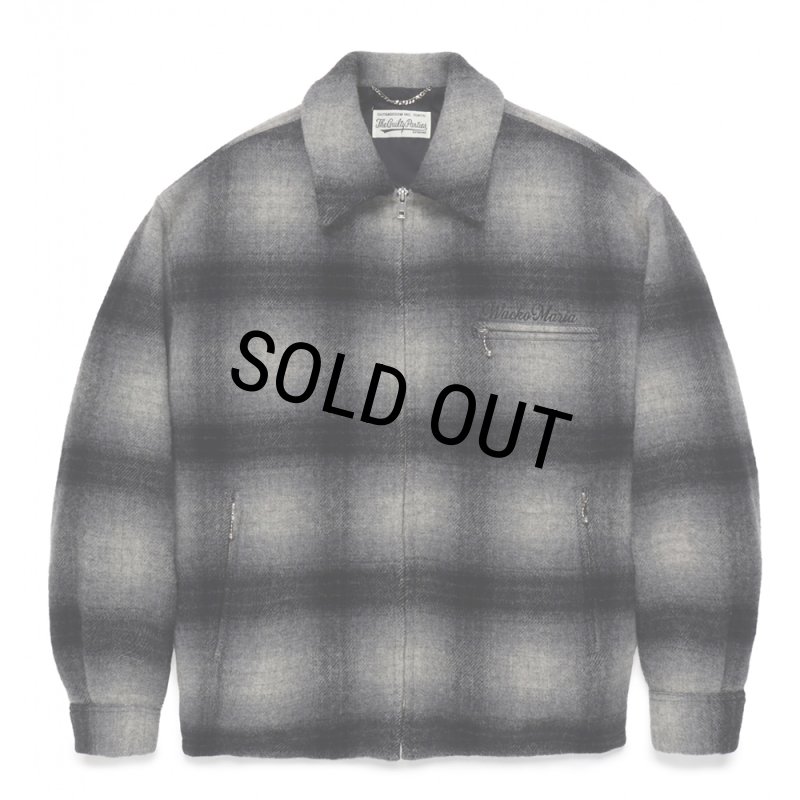 Mサイズ wackomaria ウール チェック 50’S ジャケット キムタク WACKO MARIA⁄WOOL CHECK 50\u0027S JACKET（GRAY）［ウールチェック50\u0027S JKT