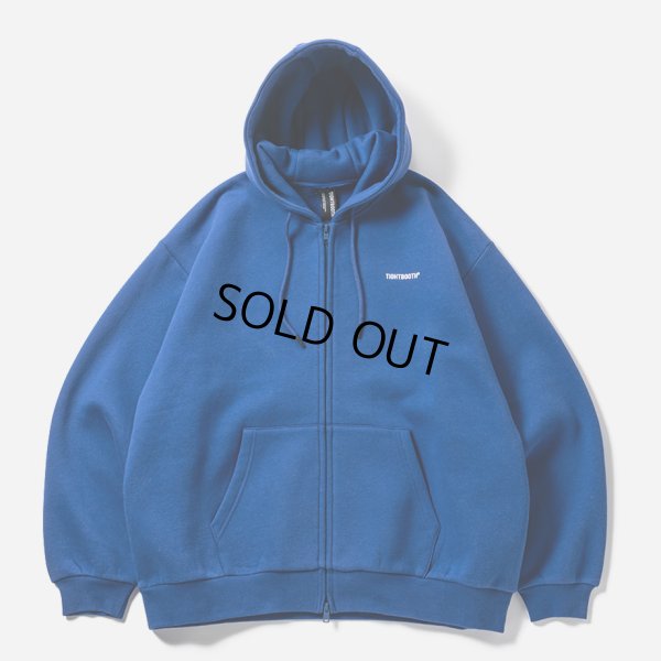 画像1: 【30%OFF】TIGHTBOOTH/LOGO ZIP HOODED SWEAT SHIRT（Blue）［ジップアップフーディー-24秋冬］