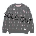 WACKO MARIA/DIAMOND HEAVY MOHAIR KNIT SWEATER（BLACK）［ダイヤモンドヘビーモヘアセーター-24秋冬］