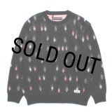 WACKO MARIA/DIAMOND HEAVY MOHAIR KNIT SWEATER（BLACK