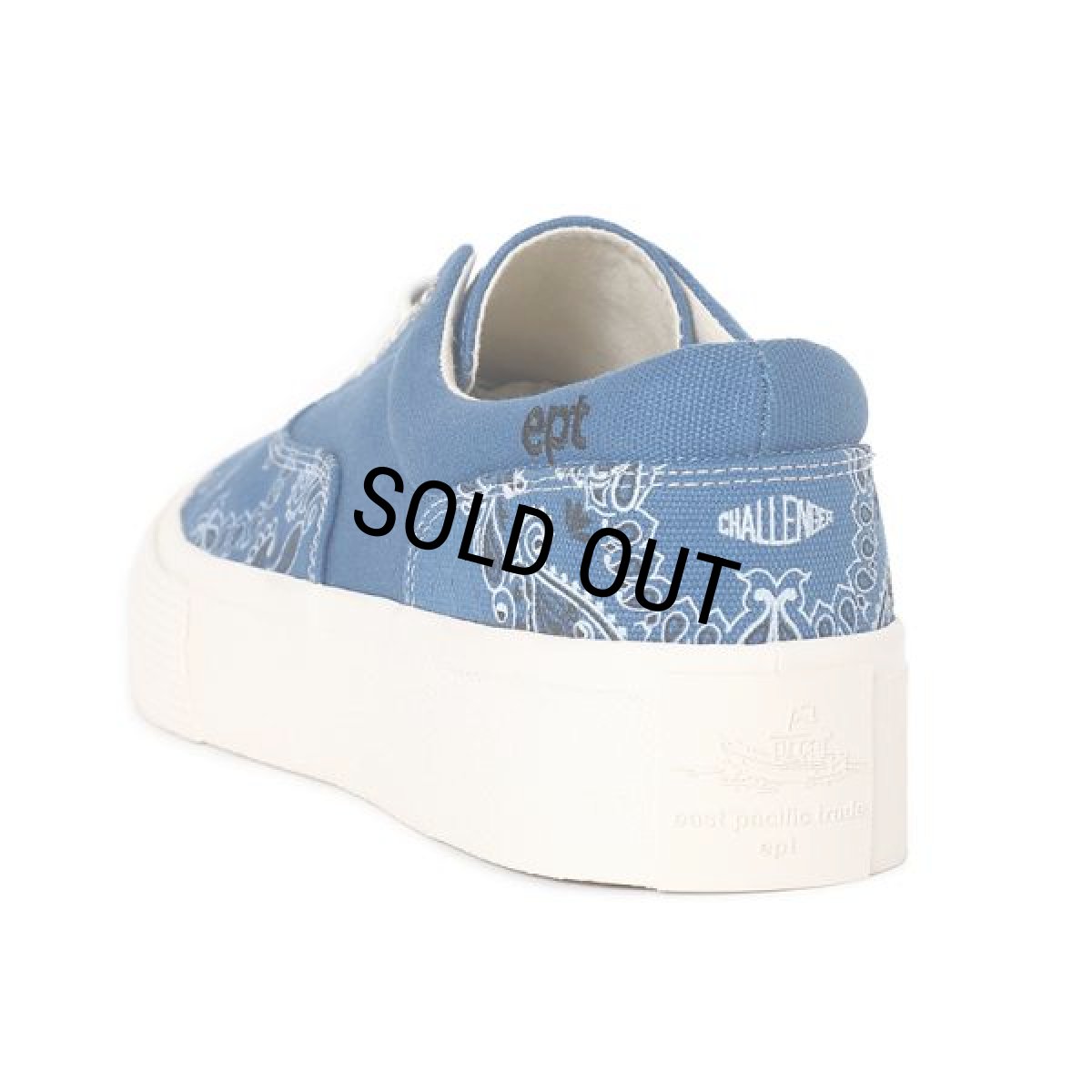 画像3: CHALLENGER/BANDANA SNEAKERS（×ept）（NAVY）［バンダナスニーカー-24秋冬］ (3)