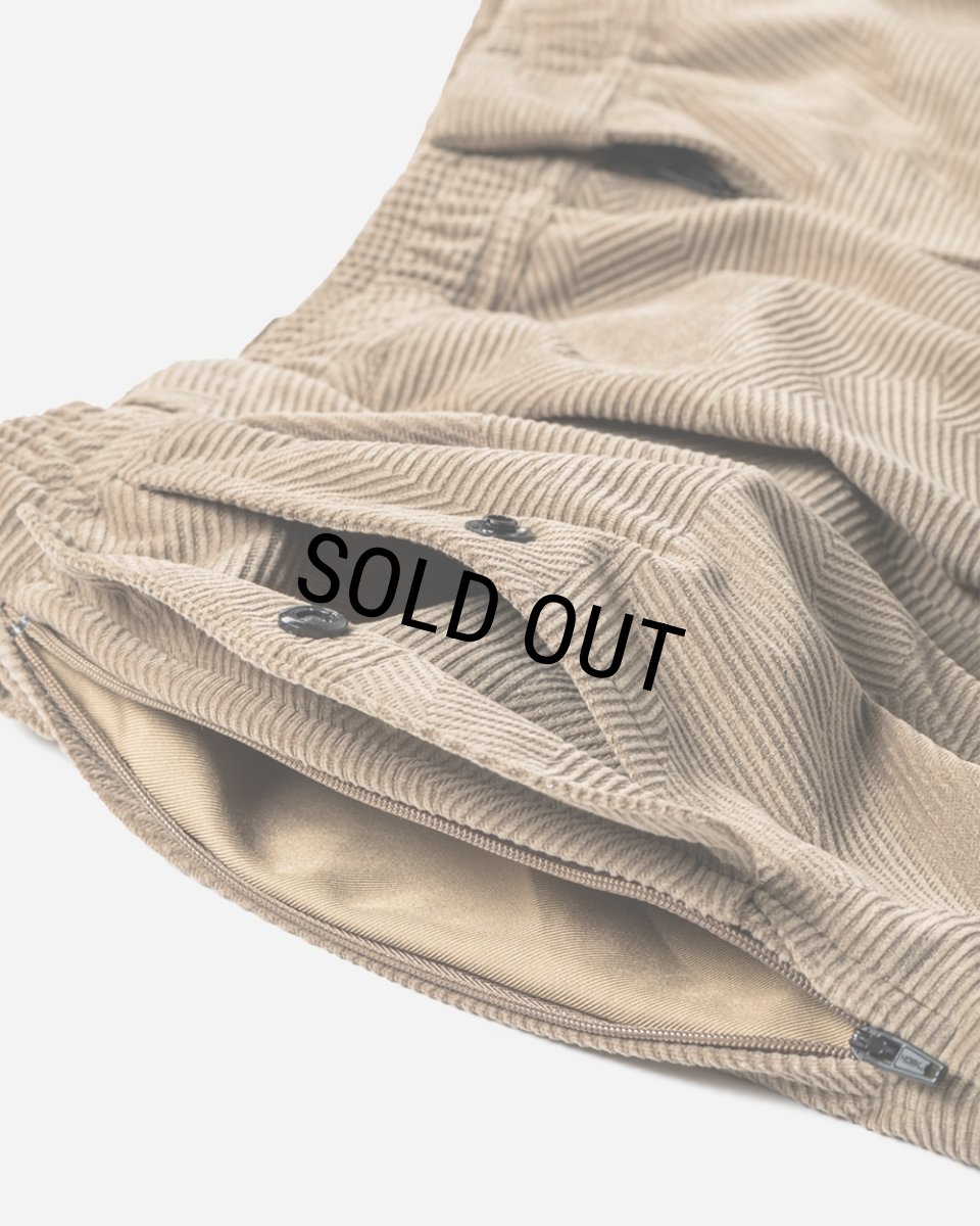 画像6: TIGHTBOOTH/GEOMETRIC CORD SNOW PANTS（Light Brown）［ジオメトリックコーデュロイスノーパンツ-24秋冬］ (6)