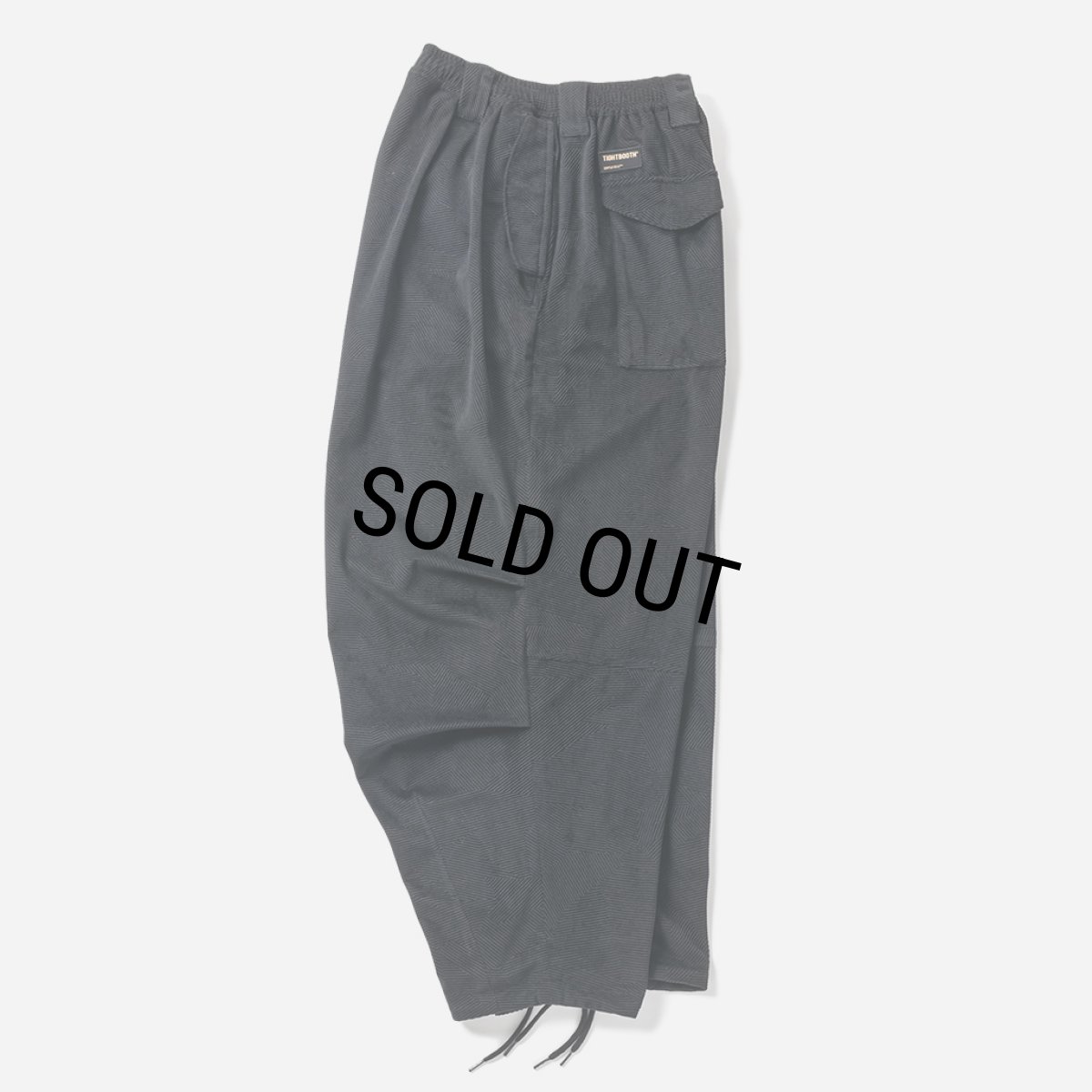 画像2: TIGHTBOOTH/GEOMETRIC CORD SNOW PANTS（Black）［ジオメトリックコーデュロイスノーパンツ-24秋冬］ (2)