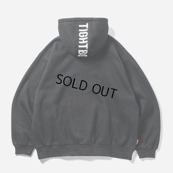 画像2: 【30%OFF】TIGHTBOOTH/LOGO ZIP HOODED SWEAT SHIRT（Black）［ジップアップフーディー-24秋冬］