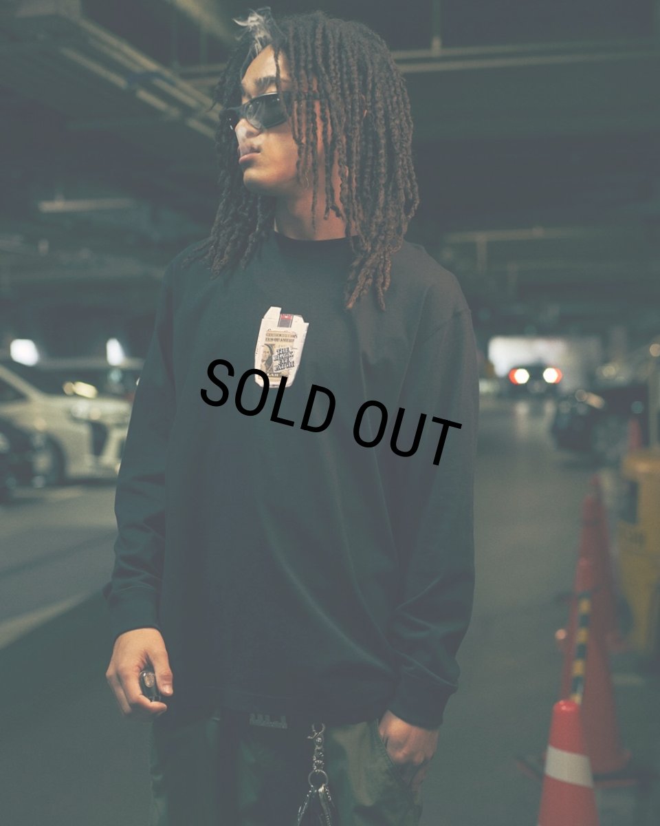 画像3: BlackEyePatch/PACK IN THE POCKET L/S TEE(BLACK) (3)