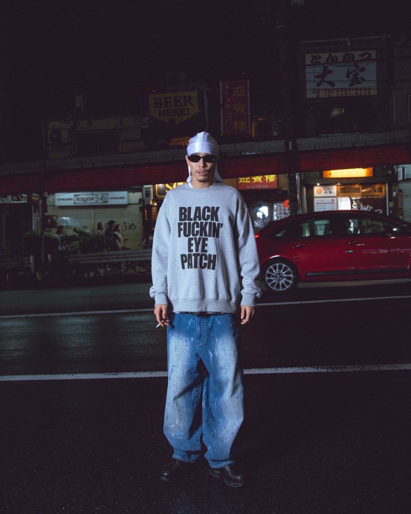 画像2: BlackEyePatch/BFEP CREW SWEAT(HEATHER GRAY)