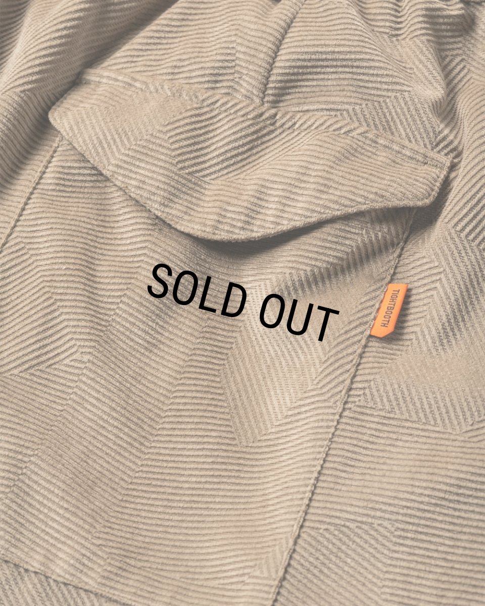 画像7: TIGHTBOOTH/GEOMETRIC CORD SNOW PANTS（Light Brown）［ジオメトリックコーデュロイスノーパンツ-24秋冬］ (7)