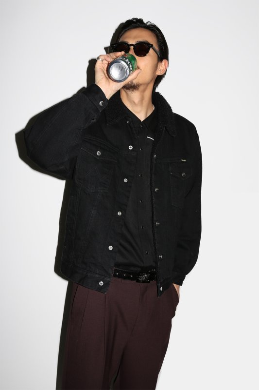 WACKO MARIA/WRANGLER / DENIM TRUCKER JACKET（BLACK）［デニム