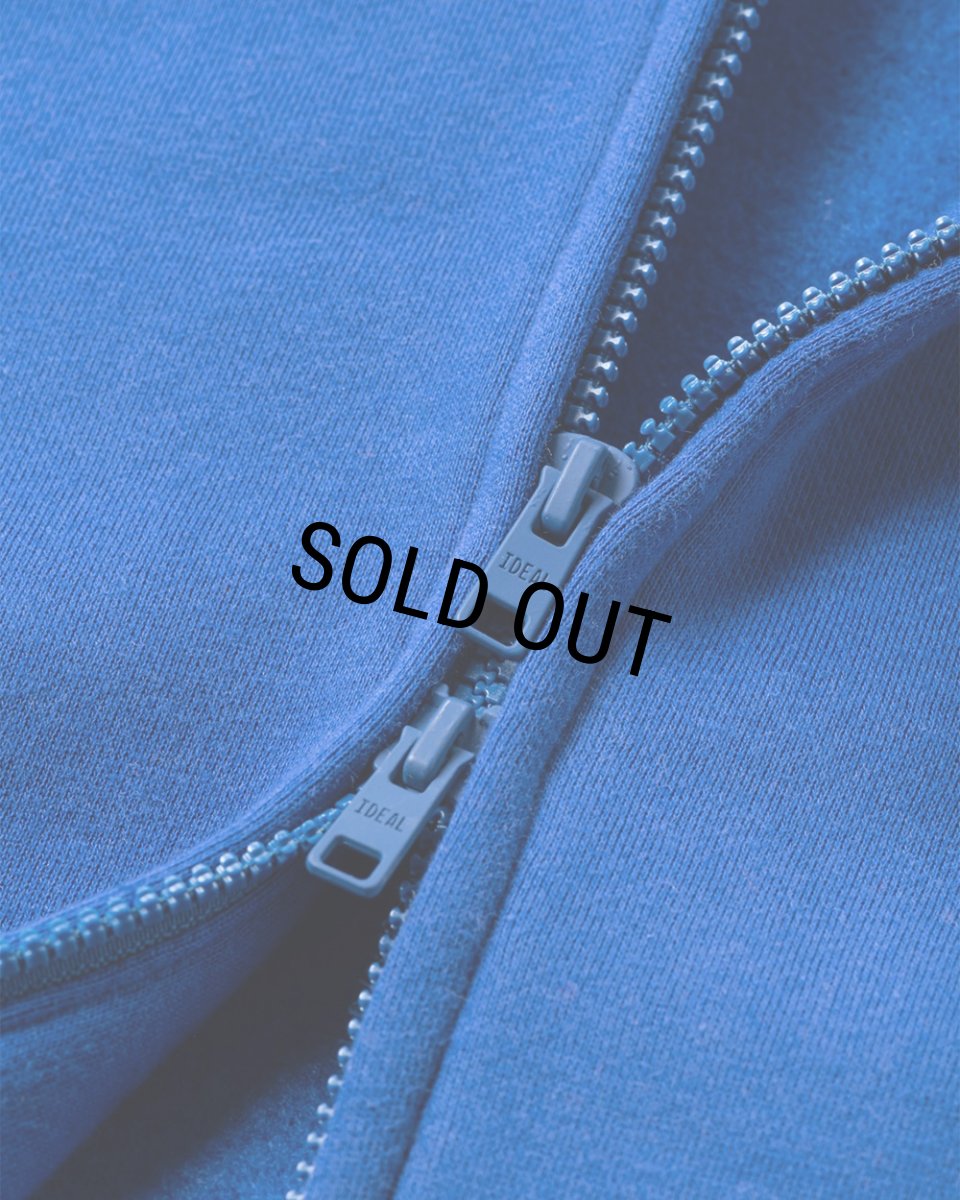 画像7: 【30%OFF】TIGHTBOOTH/LOGO ZIP HOODED SWEAT SHIRT（Blue）［ジップアップフーディー-24秋冬］ (7)