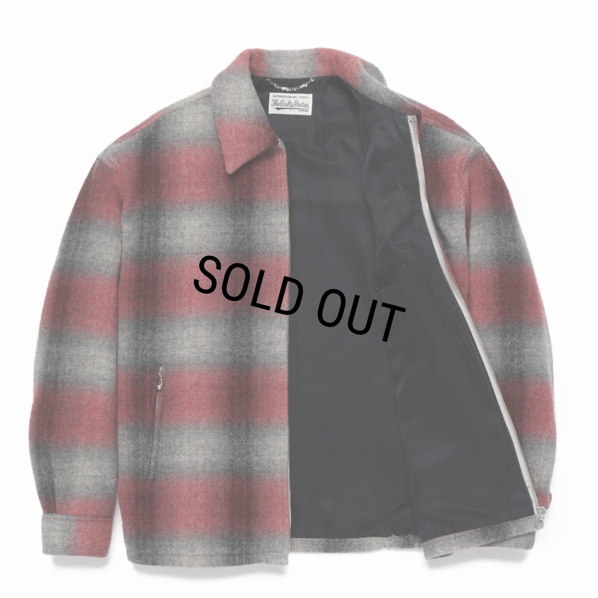 画像3: WACKO MARIA/WOOL CHECK 50'S JACKET（RED）［ウールチェック50'S JKT-24秋冬］ (3)