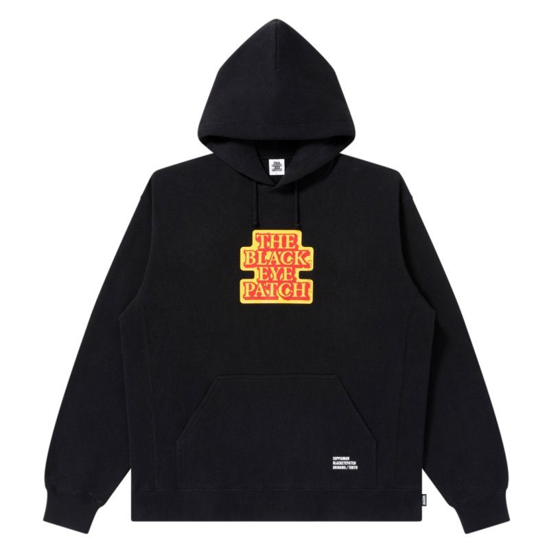 画像1: BlackEyePatch/SUPPAIMAN OG LABEL HOODIE(BLACK)