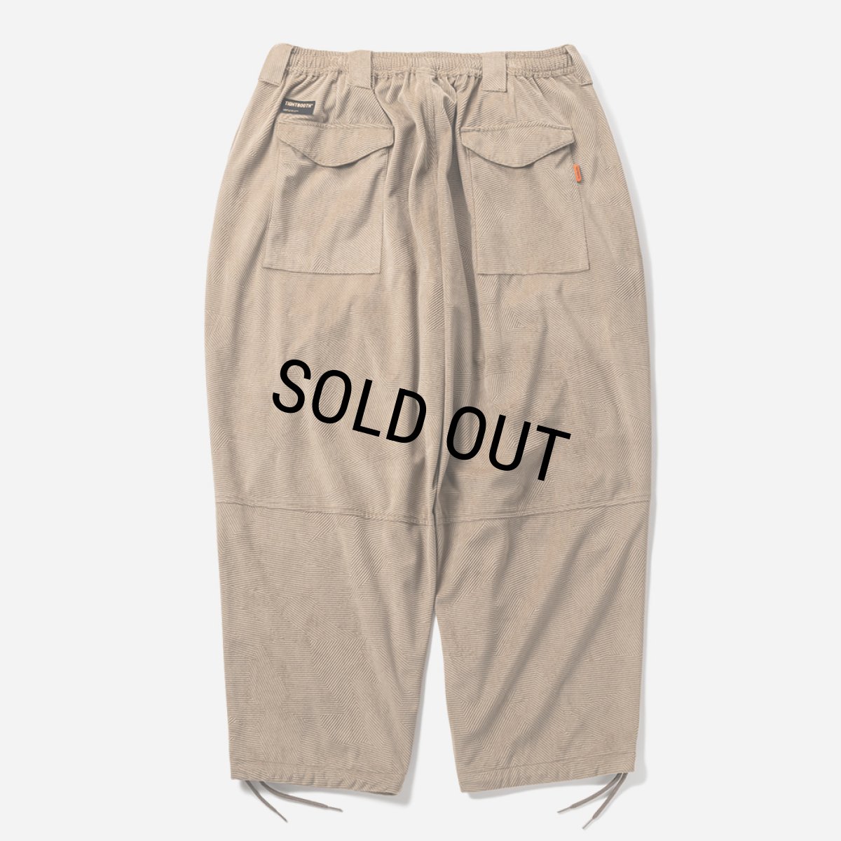 画像2: TIGHTBOOTH/GEOMETRIC CORD SNOW PANTS（Light Brown）［ジオメトリックコーデュロイスノーパンツ-24秋冬］ (2)
