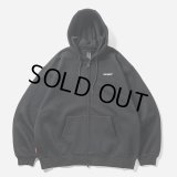 【30%OFF】TIGHTBOOTH/LOGO ZIP HOODED SWEAT SHIRT（Black）［ジップアップフーディー-24秋冬］