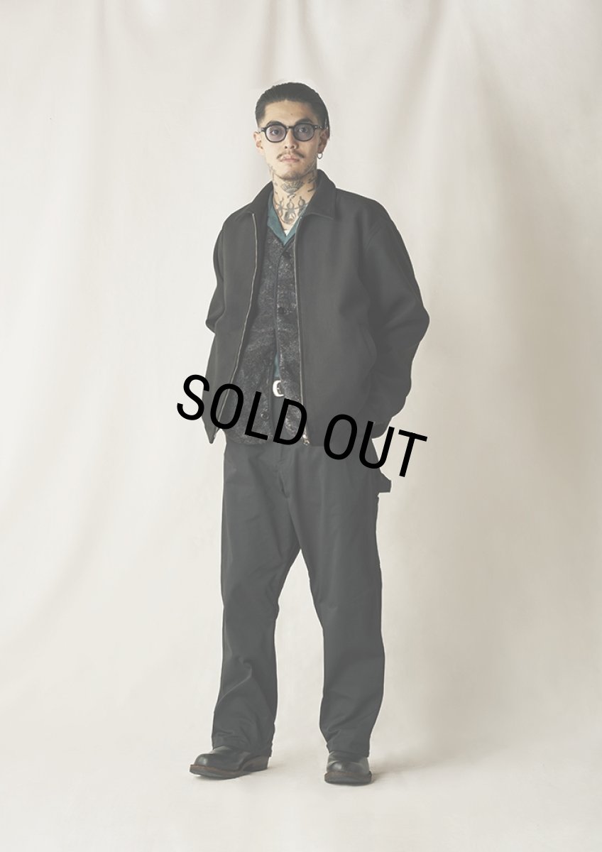 画像8: CALEE/PE MELTON SWINGTOP ＜BLATANT LOCALISM＞（BLACK）［PEメルトンスウィングトップ-24秋冬］ (8)