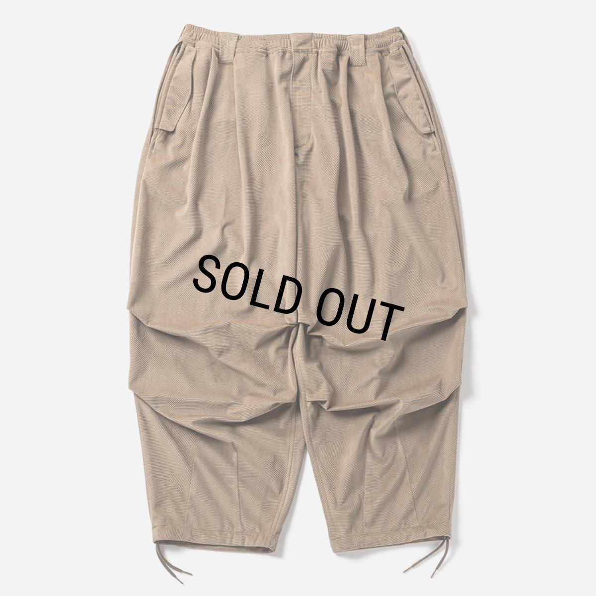 画像1: TIGHTBOOTH/GEOMETRIC CORD SNOW PANTS（Light Brown）［ジオメトリックコーデュロイスノーパンツ-24秋冬］ (1)