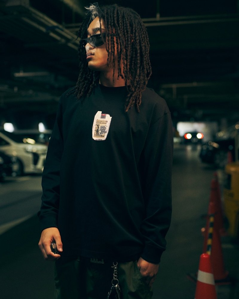 画像3: BlackEyePatch/PACK IN THE POCKET L/S TEE(BLACK)