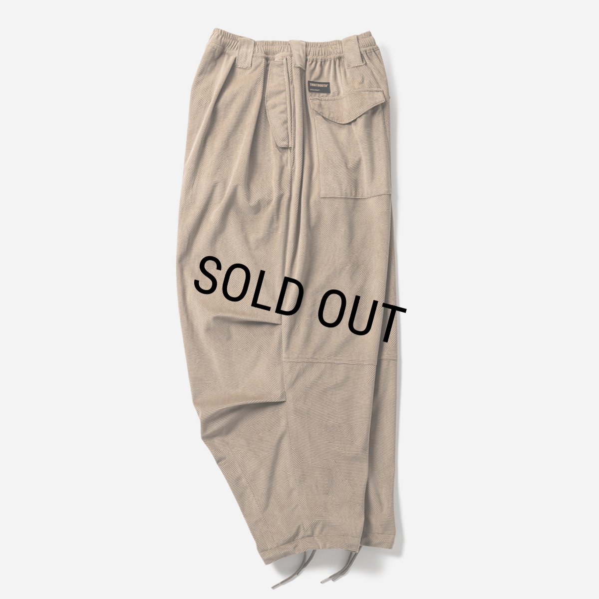 画像3: TIGHTBOOTH/GEOMETRIC CORD SNOW PANTS（Light Brown）［ジオメトリックコーデュロイスノーパンツ-24秋冬］ (3)