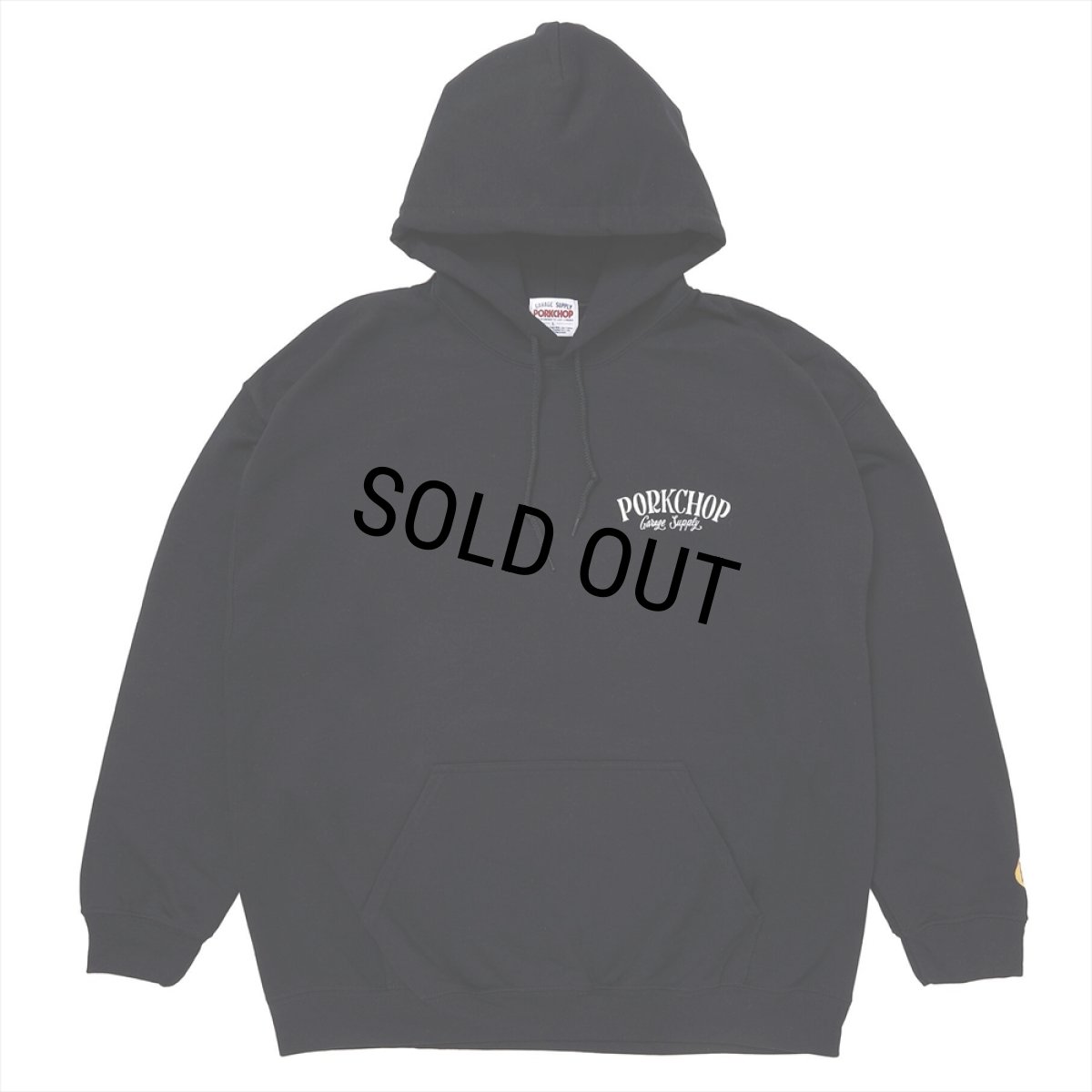 画像2: PORKCHOP/PORK BACK HOODIE（BLACK）［プルオーバーパーカー-24秋冬］ (2)