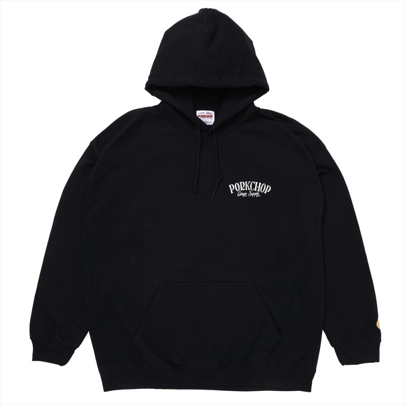 画像1: PORKCHOP/PORK BACK HOODIE（BLACK）［プルオーバーパーカー-24秋冬］