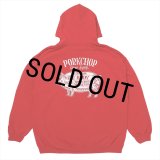 PORKCHOP/PORK BACK HOODIE（RED）［プルオーバーパーカー-24秋冬］