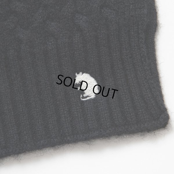 画像2: RATS/CASHMERE MUFFLER（BLACK）［カシミアマフラー-24秋冬］
