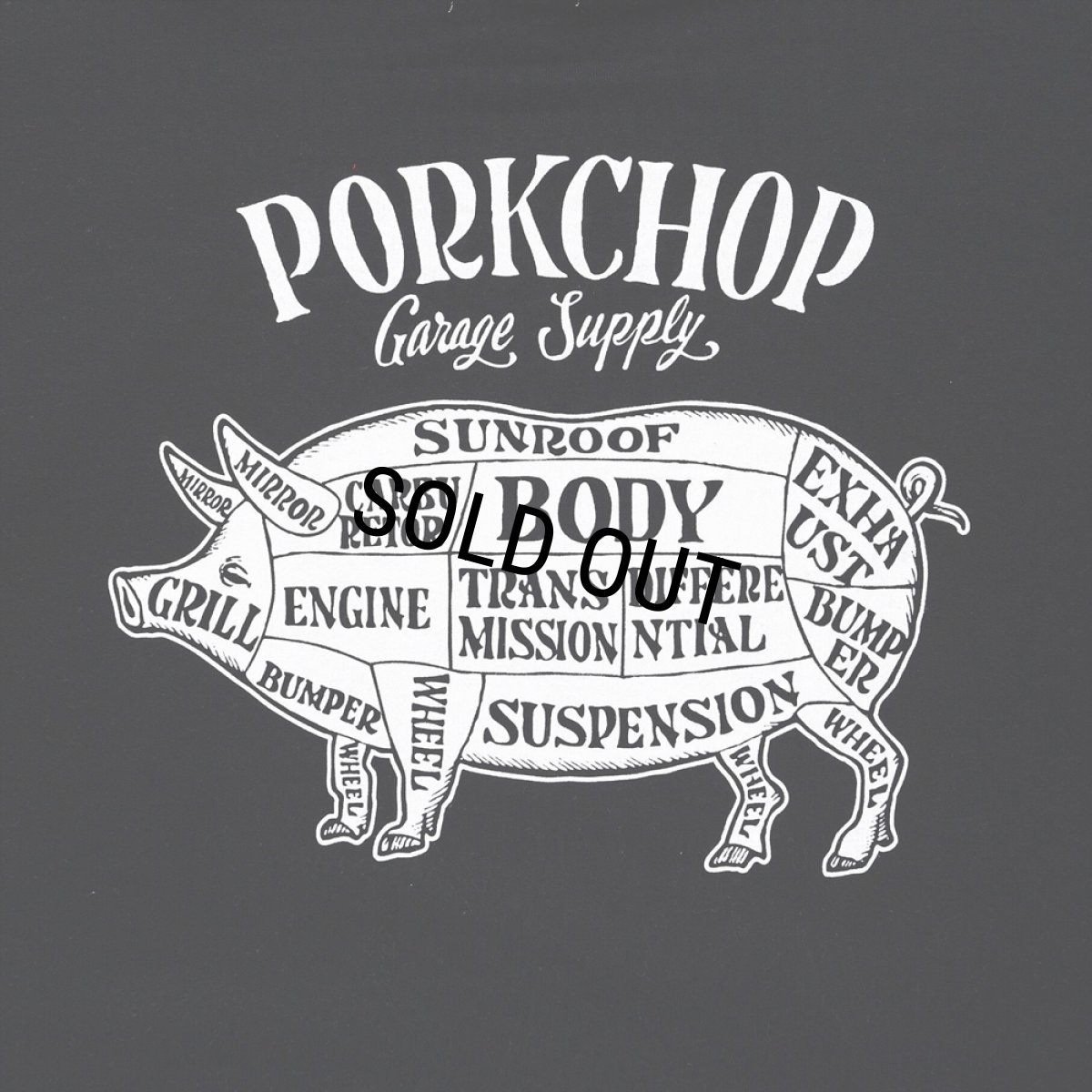 画像5: PORKCHOP/PORK BACK HOODIE（BLACK）［プルオーバーパーカー-24秋冬］ (5)
