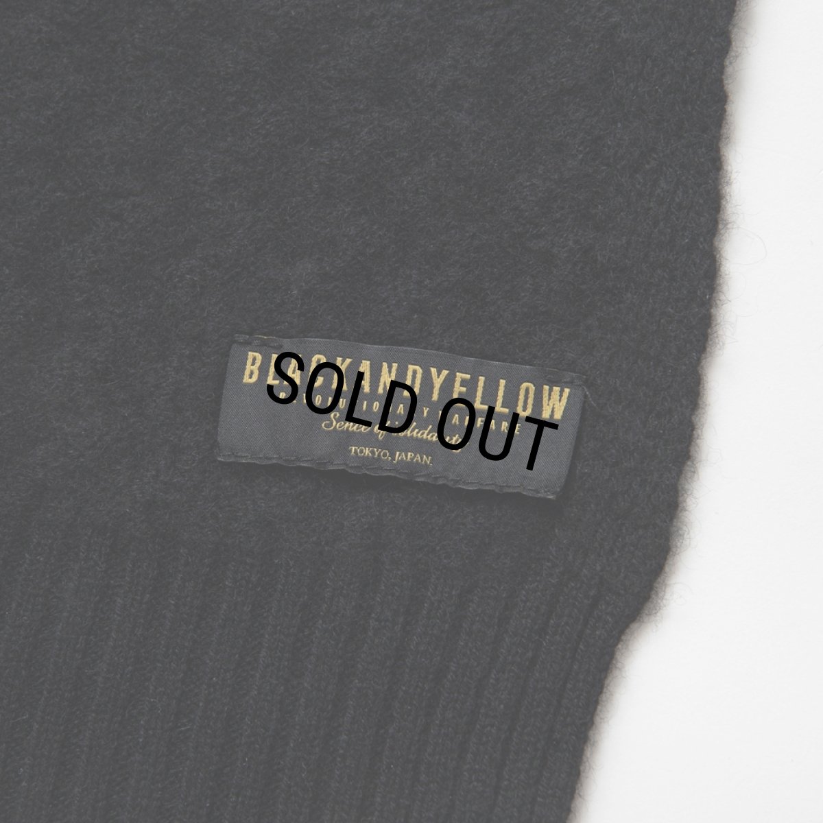 画像3: RATS/CASHMERE MUFFLER（BLACK）［カシミアマフラー-24秋冬］ (3)