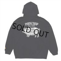 PORKCHOP/PORK BACK HOODIE（BLACK）［プルオーバーパーカー-24秋冬］