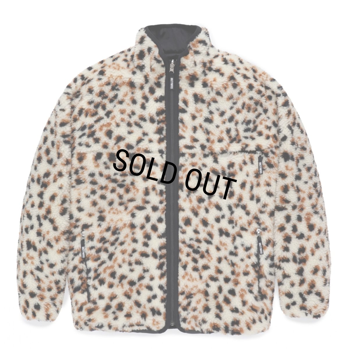 画像1: WACKO MARIA/REVERSIBLE LEOPARD BOA FLEECE JACKET（WHITE）［リバーシブルレオパードボアフリースJKT-24秋冬］ (1)