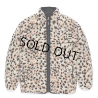 WACKO MARIA/REVERSIBLE LEOPARD BOA FLEECE JACKET（WHITE）［リバーシブルレオパードボアフリースJKT-24秋冬］