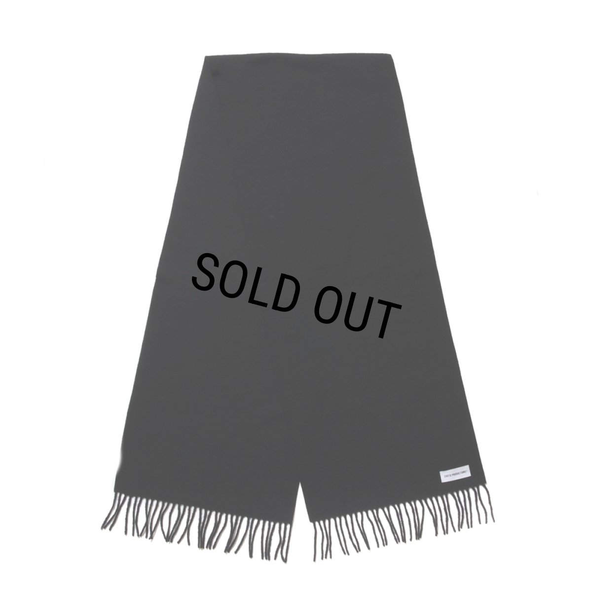 画像1: COOTIE PRODUCTIONS/Wool Stole（Black）［ウールストール-24秋冬］ (1)