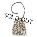 WACKO MARIA/DRAWSTRING BAG（LEOPARD VELVET）［ドローストリングバッグ-24秋冬］