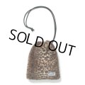WACKO MARIA/DRAWSTRING BAG（LEOPARD FUR）［ドローストリングバッグ-24秋冬］