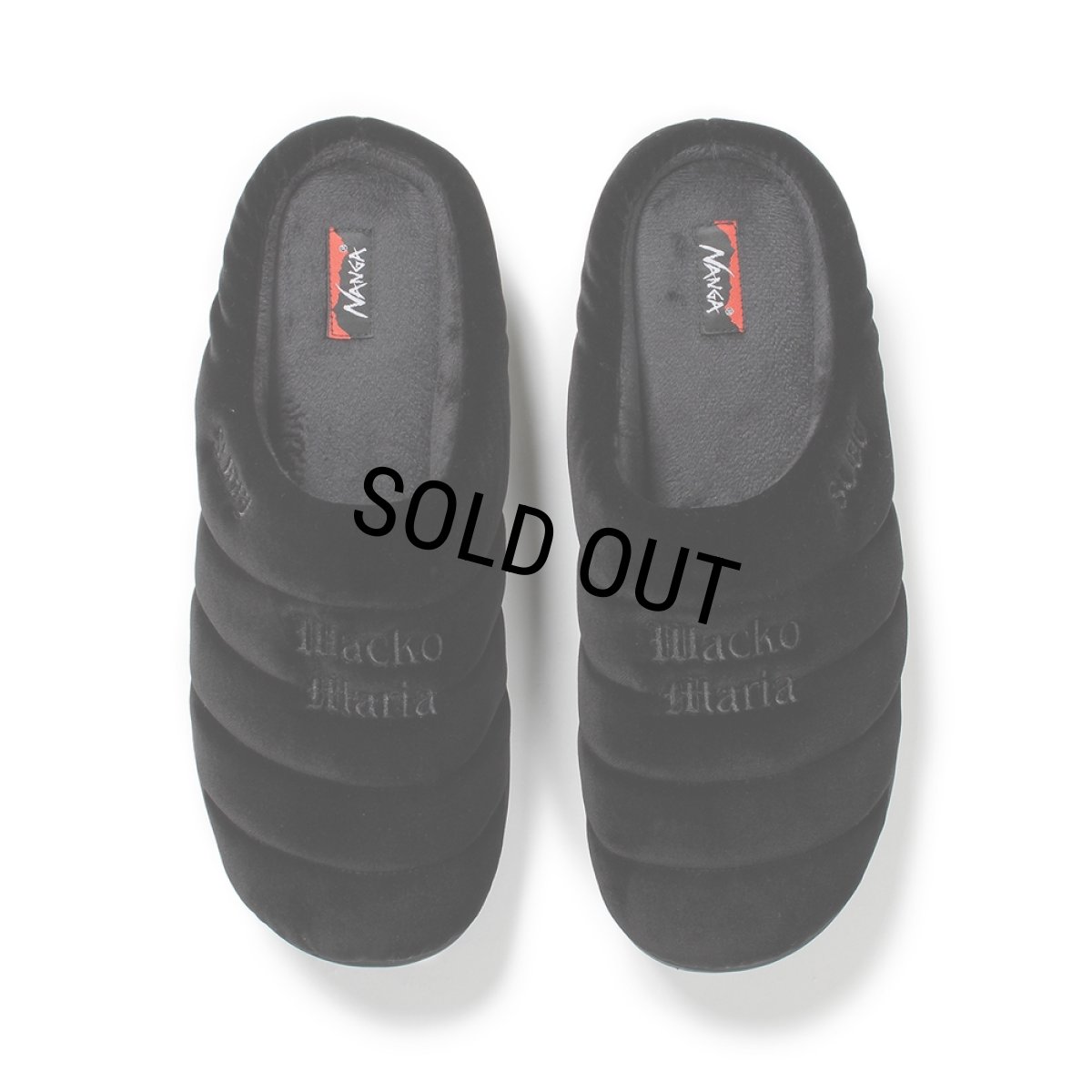 画像1: WACKO MARIA/NANGA / SUBU / VELVET AURORA WINTER SANDALS（BLACK）［ウインターサンダル-24秋冬］ (1)