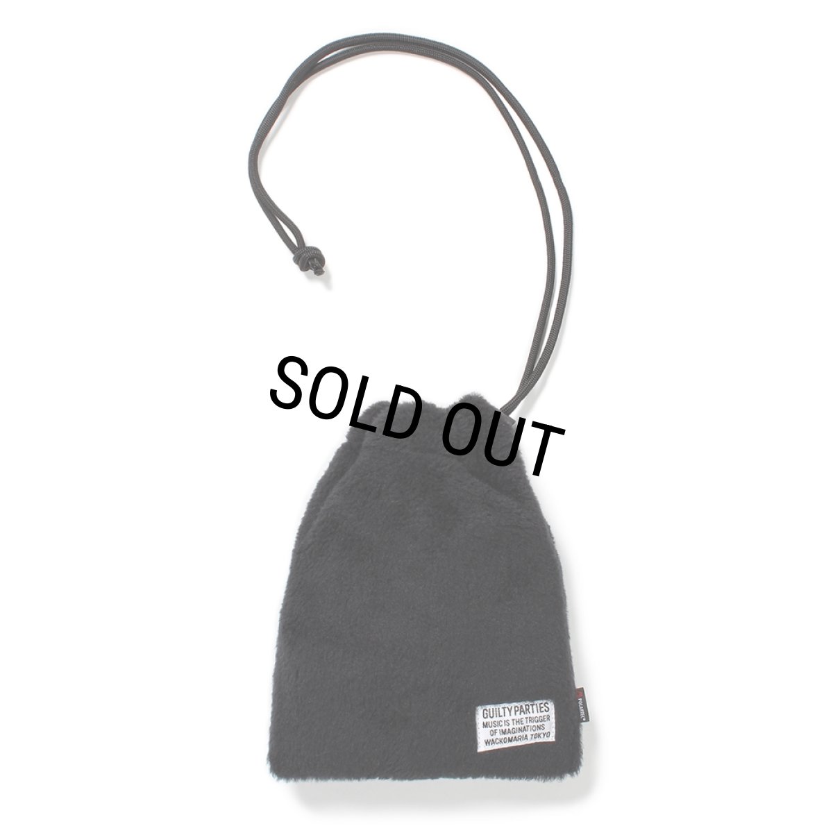 画像1: WACKO MARIA/DRAWSTRING BAG（BOA FLEECE）［ドローストリングバッグ-24秋冬］ (1)