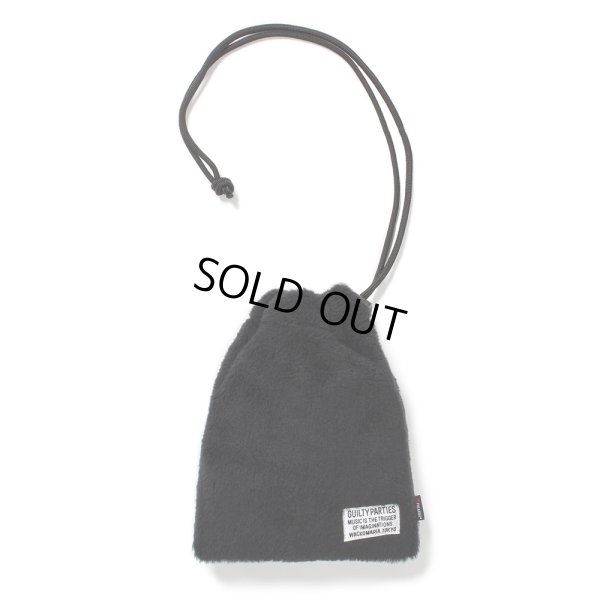 画像1: WACKO MARIA/DRAWSTRING BAG（BOA FLEECE）［ドローストリングバッグ-24秋冬］