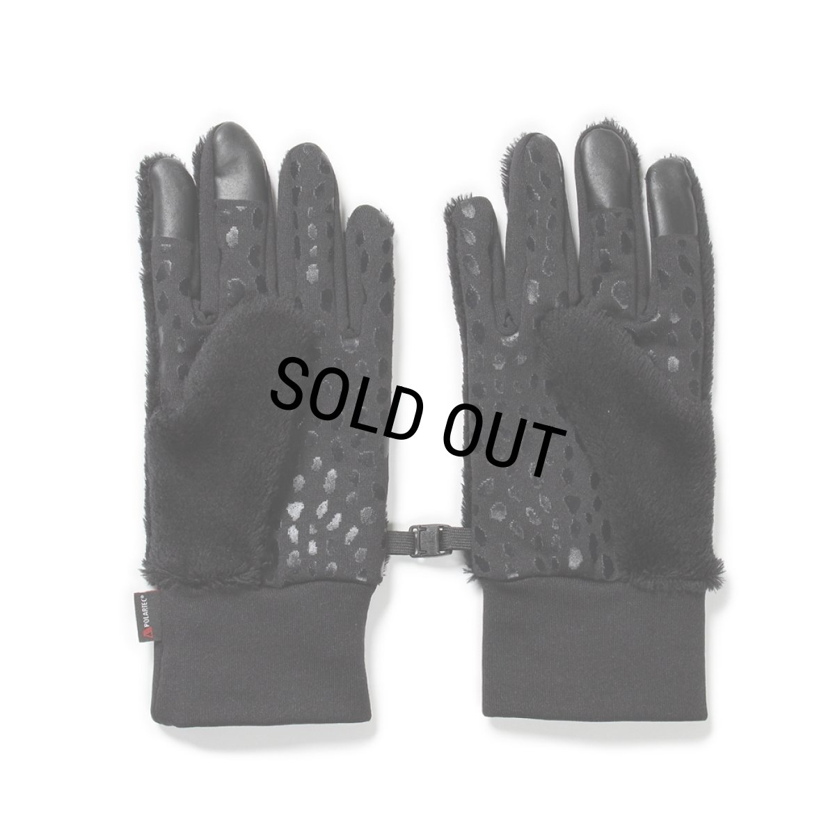 画像2: WACKO MARIA/NANGA / FLEECE GLOVES（BLACK）［フリースグローブ-24秋冬］ (2)